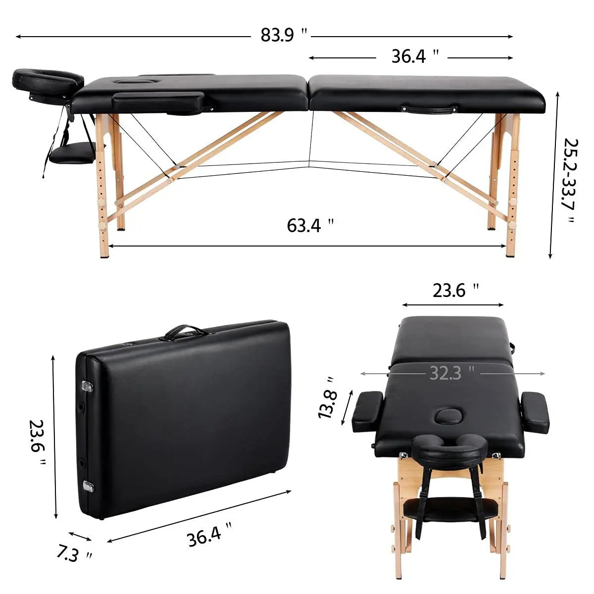 Spa Bed Portable Lash Bed Massage Bed Foldable Spa Tables
