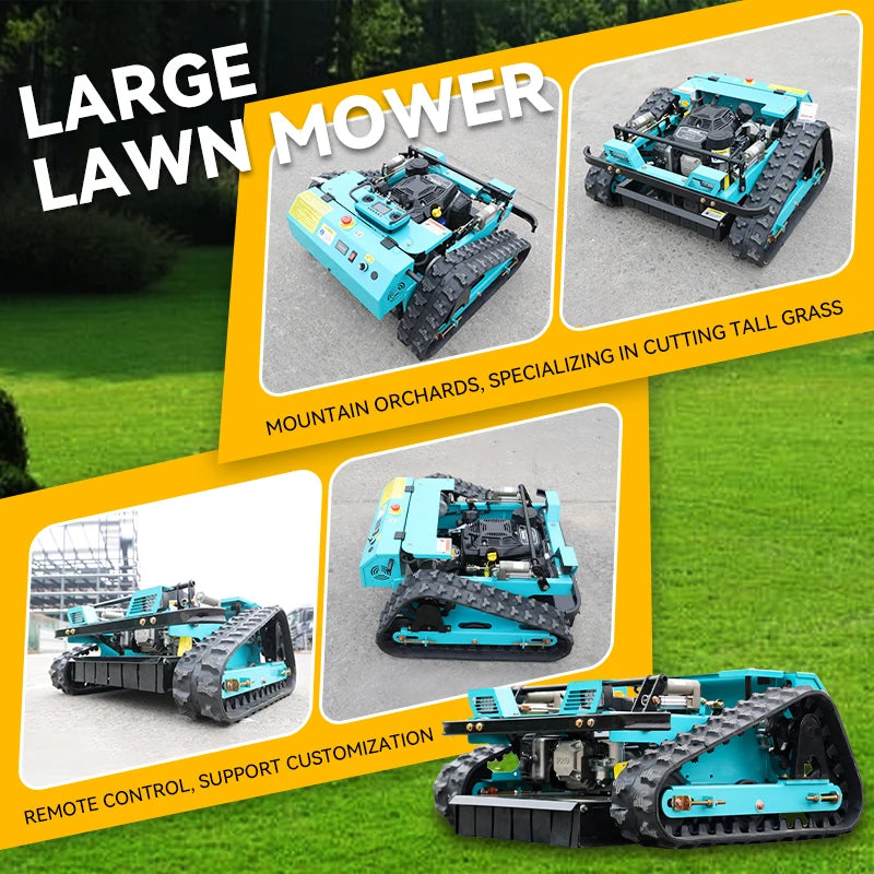 Mini remote control lawn mower robot 80 cm 100 cm fixed remote control lawn mower
