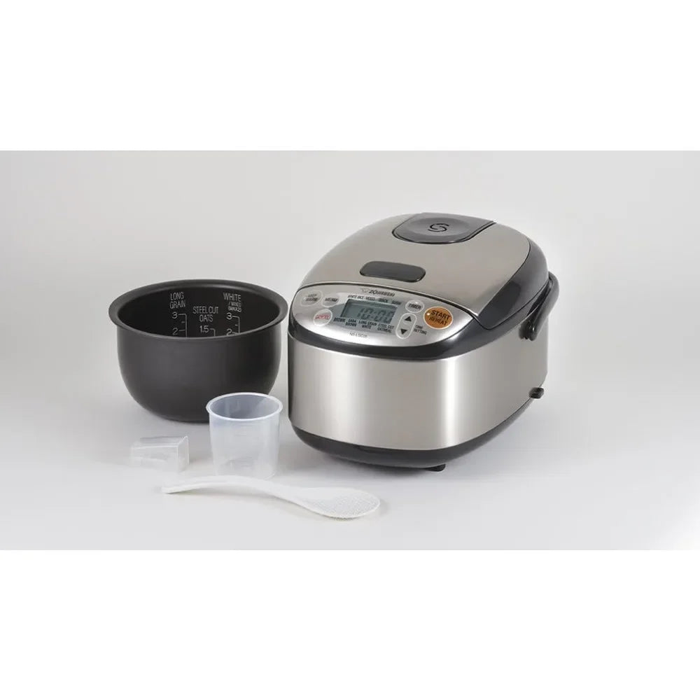 Rice Cooker & Warmer 3-Cups (uncooked) Stainless Multicooker Kitchen Appliances Home
