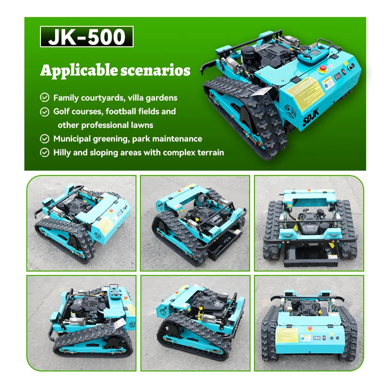 Mini remote control lawn mower robot 80 cm 100 cm fixed remote control lawn mower