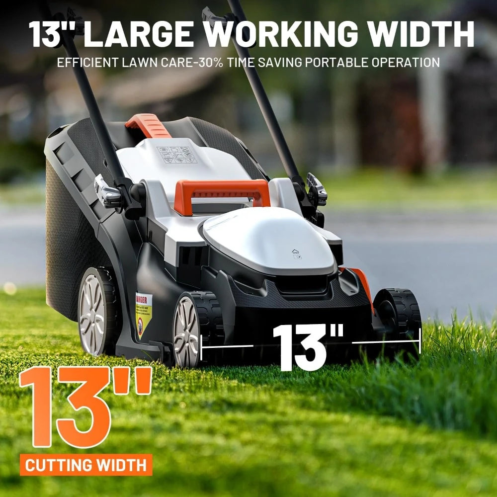 Cordless Lawn Mower , Handy+ Electric Lawn Mowers, Heights Adjustment, Light Weight