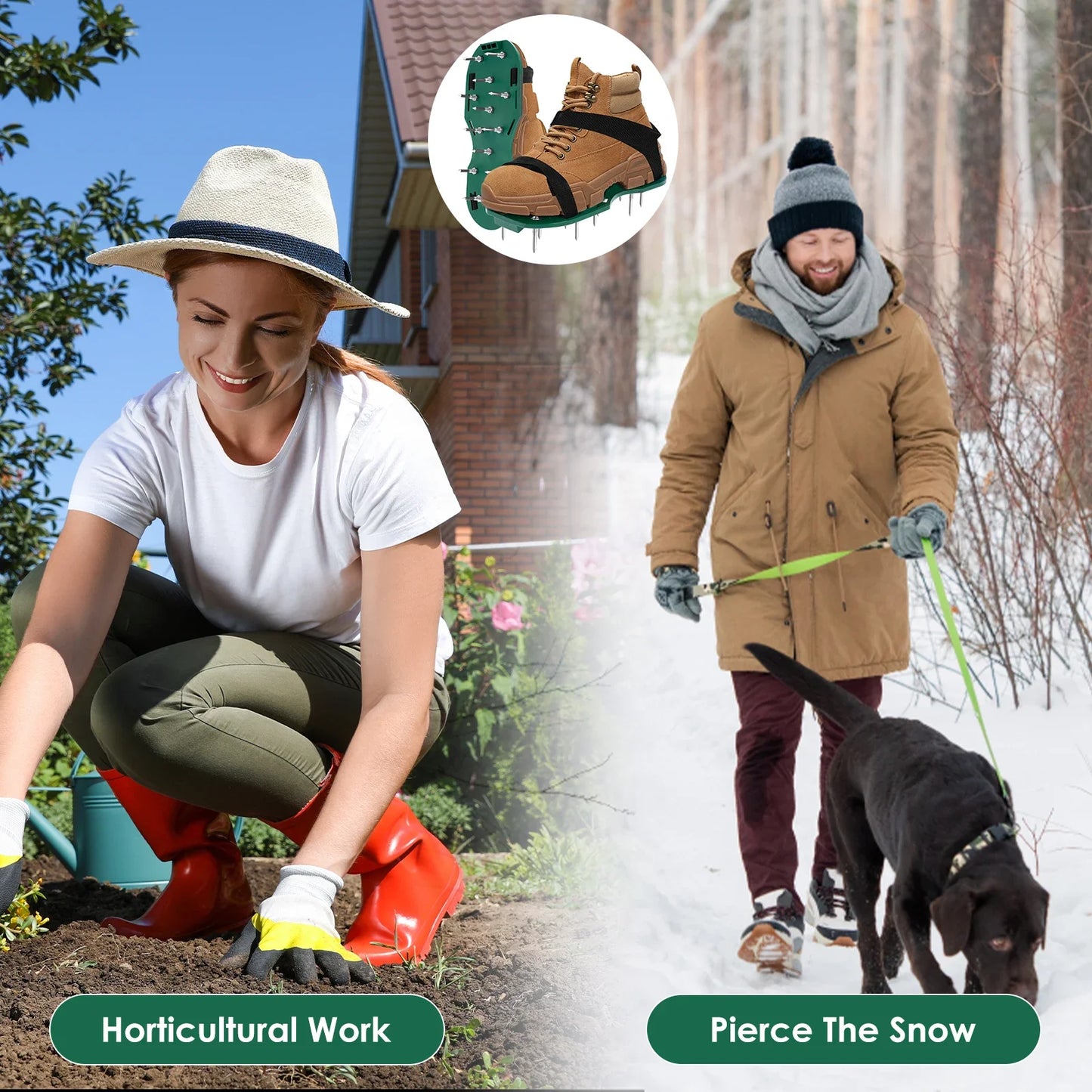 Garden Nail Shoes Grass Loose Soil Tool Lawn Aerator Sandals