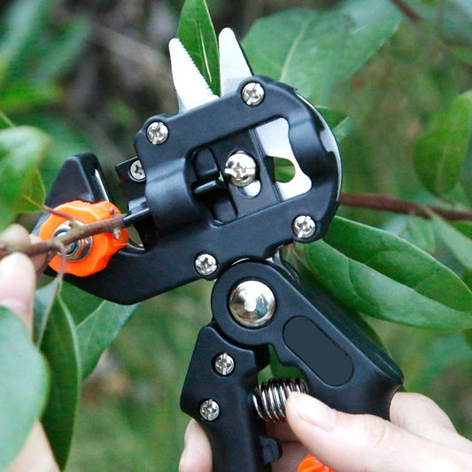 Professional Grafting Tools Set for Tree and Seedling, Garden Grafting Scissors Knife Machine