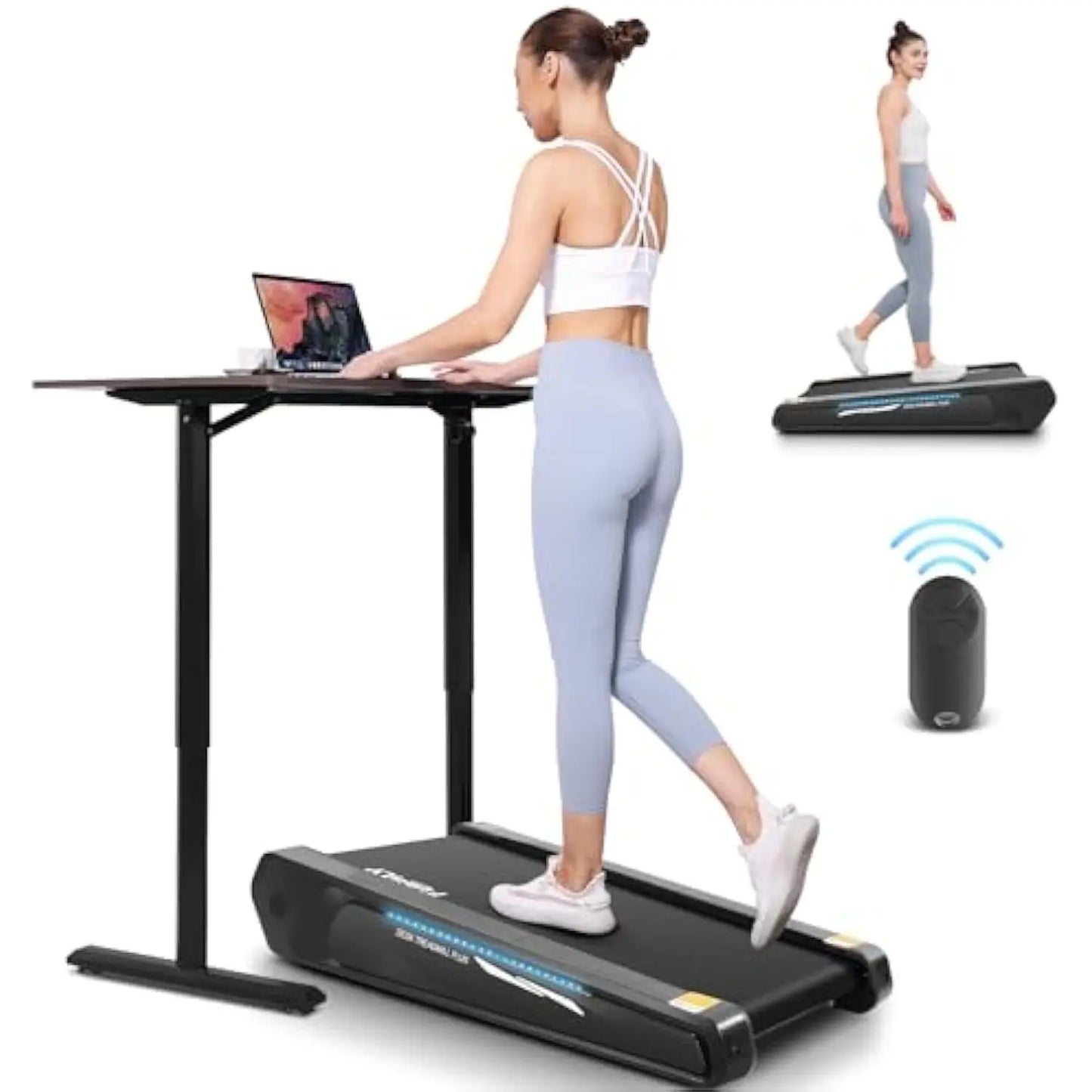 Smallest Walking Pad with Incline, 2 in 1 Compact Treadmill