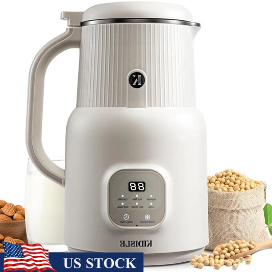 6 in 1 Automatic Nut Milk Maker Blender Soy Oat Almond Coconut Juice Maker Self Cleaning Hot Beverages Kitchen Appliance