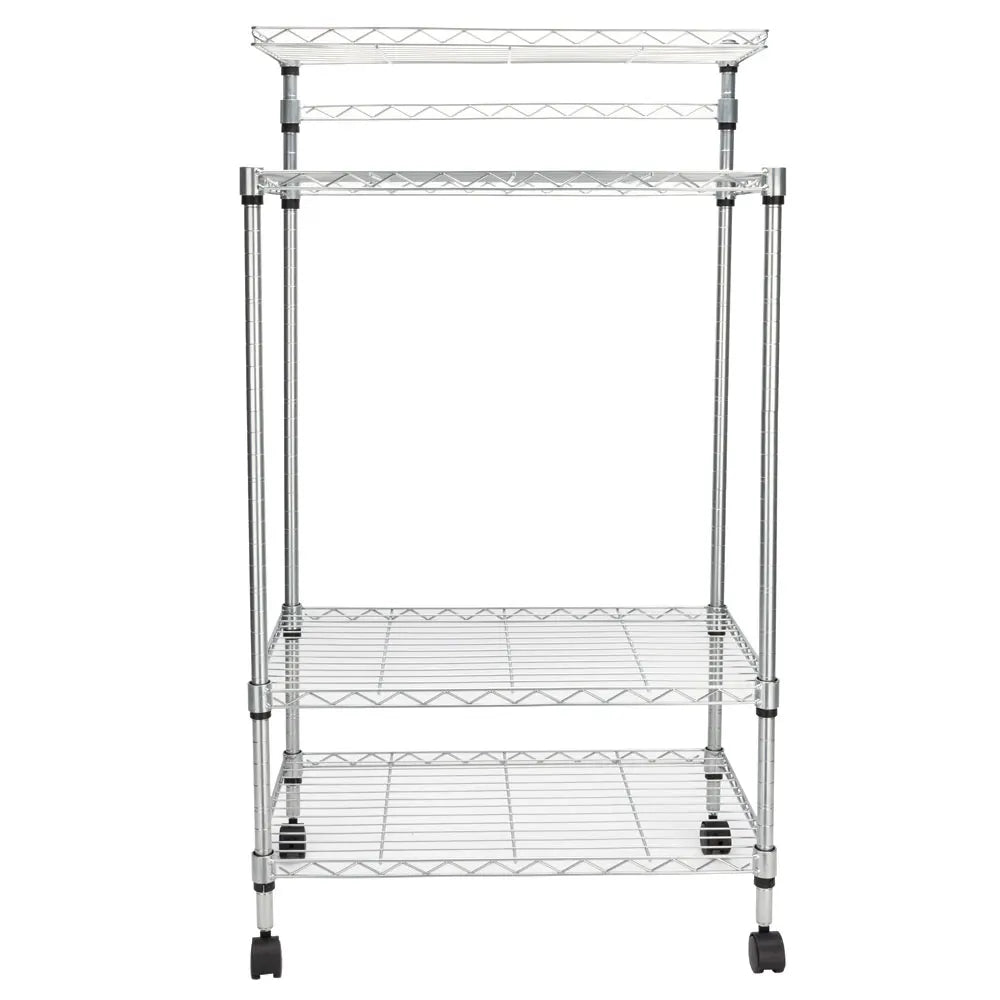 4 Layer Adjustable Kitchen Bakers Rack Shelf Microwave Oven Stand Storage Cart