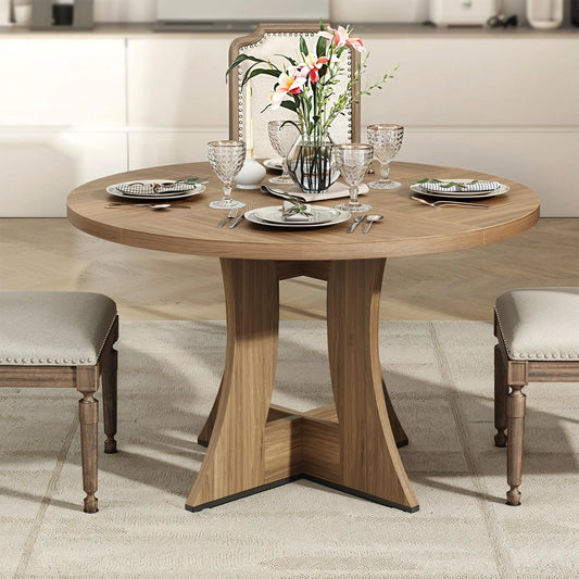 47.24" luxurious Round Dining Table for 4