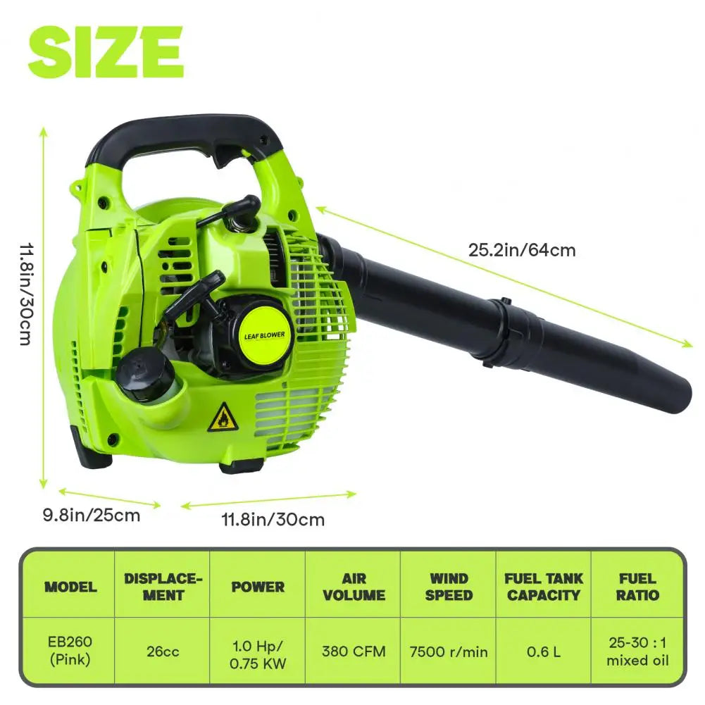 Garden Leaf Blower Petrol EB260 Gasoline Air Blower Portable Wireless Blower