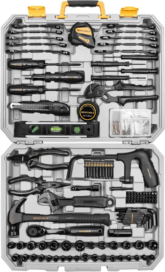 DEKO 218-Piece General Household Hand Tool kit