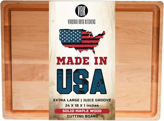 Extra Large Solid Maple Wood Cutting Board